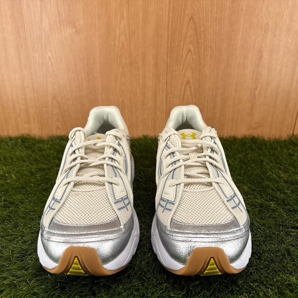 Under Armour UA Sola Stone White Yellow Shade 6005284-280 Men's Size 11.5 - Picture 4 of 8